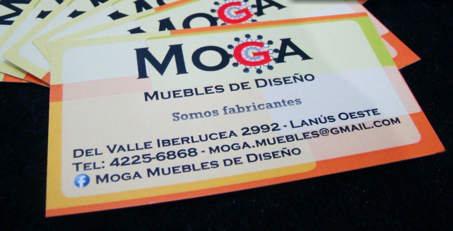 MOGA Muebles de Diseño — business cards