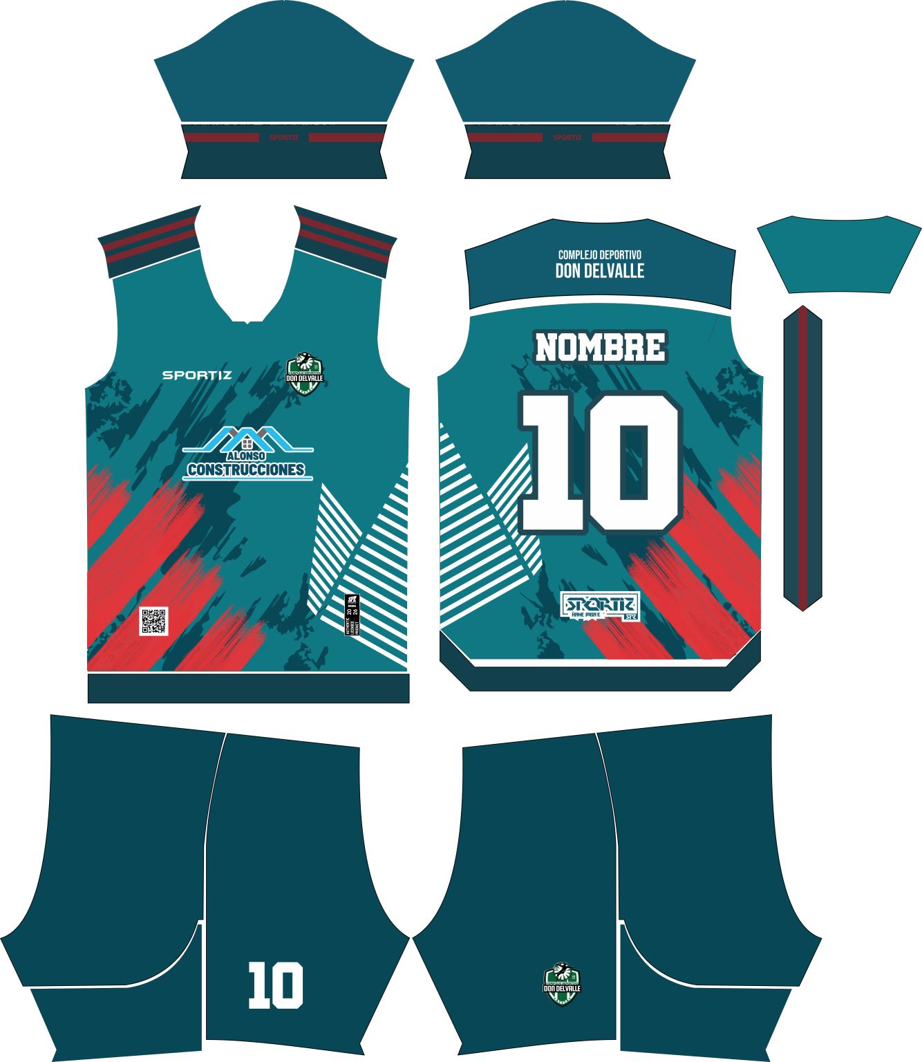 Don Devalle — full kit layout
